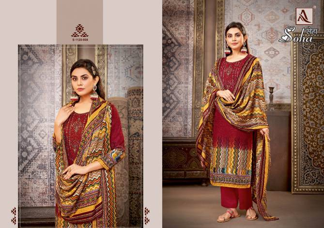 Alok Soha Pashmina  Winter Wear Wholesale Dress Material Collection